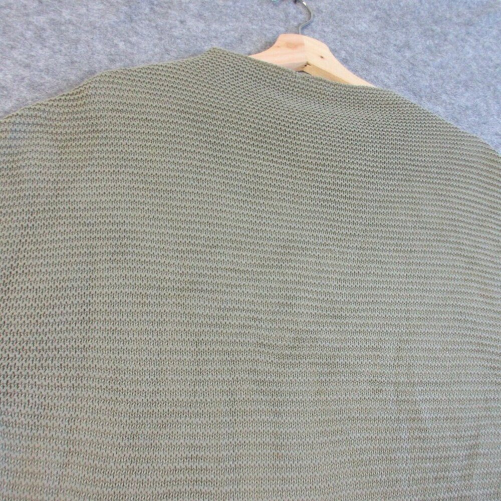 Pact Womens Funnel Neck Sweater Tunic XS Split Hem Organic Cotton Green 440 - Picture 2 of 11